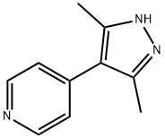 4-(3,5-二甲基-1H-吡唑-4-基)-吡啶 结构式