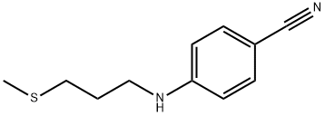 Benzonitrile, 4-[[3-(methylthio)propyl]amino]- 结构式