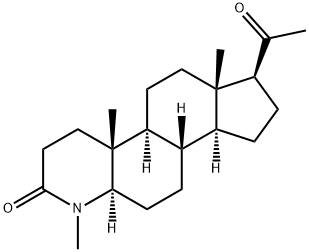 4-AZA-4-METHYLPREGNANE-3,20-DIONE 结构式