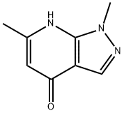 1,6-Dimethyl-1h,4h,7h-pyrazolo[3,4-b]pyridin-4-one 结构式