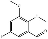 5-碘-2,3-二甲氧基苯甲醛 结构式
