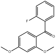 (2,4-Dimethoxyphenyl)(2-fluorophenyl)methanone Dimethyl ether 结构式