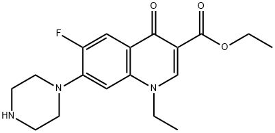 氟哌酸乙酯 结构式