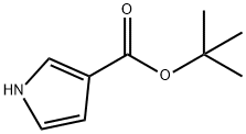 1H-吡咯-3-羧酸叔丁酯 结构式