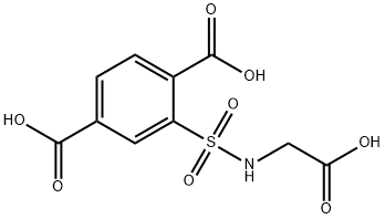 2-(N-(羧甲基)氨磺酰基)对苯二甲酸 结构式