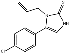 1-烯丙基-5-(4-氯苯基)-1,3-二氢-2H-咪唑-2-硫酮 结构式