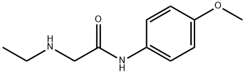 2-(乙氨基)-N-(4-甲氧基苯基)乙酰胺 结构式
