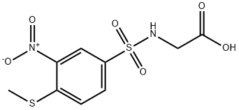 2-[4-(methylsulfanyl)-3-nitrobenzenesulfonamido]acetic acid 结构式