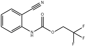 2,2,2-三氟乙基-N-(2-氰基苯基)氨基甲酸酯 结构式