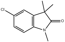 5-chloro-1,3,3-trimethyl-2,3-dihydro-1H-indol-2-one 结构式