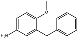 3-苄基-4-甲氧基苯胺 结构式