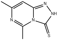 1,2,4-Triazolo[4,3-c]pyrimidine-3(2H)-thione, 5,7-dimethyl- 结构式