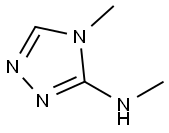 N,4-二甲基-4H-1,2,4-三唑-3-胺 结构式