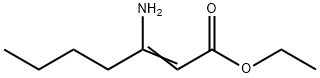 3-氨基庚-2-烯酸乙酯 结构式