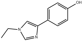 4-(1-乙基-1H-咪唑-4-基)苯酚 结构式