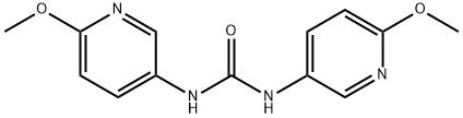 1,3-双(6-甲氧基吡啶-3-基)脲 结构式