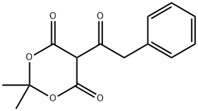 1,3-DIOXANE-4,6-DIONE, 2,2-DIMETHYL-5-(2-PHENYLACETYL)- 结构式