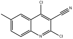 2,4-二氯-6-甲基喹啉-3-甲腈 结构式