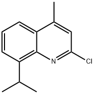 2-chloro-4-methyl-8-(propan-2-yl)quinoline 结构式