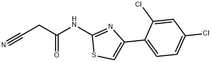 2-氰基-N-(4-(2,4-二氯苯基)噻唑-2-基)乙酰胺 结构式