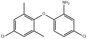5-氯-2-(4-氯-2,6-二甲基苯氧基)苯胺 结构式