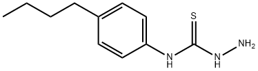 N-(4-丁基苯基)肼硫代甲酰胺 结构式