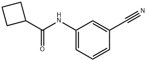 N(3-氰基苯基)环丁烷甲酰胺 结构式