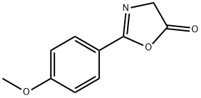 5(4H)-Oxazolone, 2-(4-methoxyphenyl)- 结构式