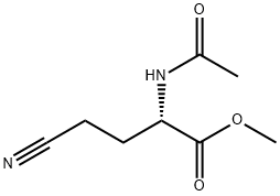 Butanoic acid, 2-(acetylamino)-4-cyano-, methyl ester, (S)- (9CI) 结构式