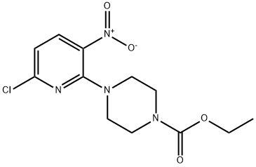 1-Piperazinecarboxylic acid, 4-(6-chloro-3-nitro-2-pyridinyl)-, ethyl ester 结构式