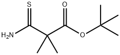 3-氨基-2,2-二甲基-3-硫代丙酸叔丁酯 结构式