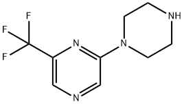 2-(1-Piperazinyl)-6-(trifluoromethyl)pyrazine 结构式