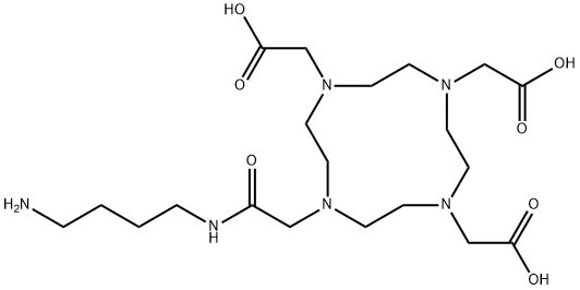 4-氨基丁基-DOTA 结构式