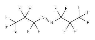 Diazene, 1,2-bis(1,1,2,2,3,3,3-heptafluoropropyl)- 结构式