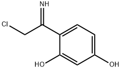 1,3-Benzenediol, 4-(2-chloro-1-iminoethyl)- 结构式