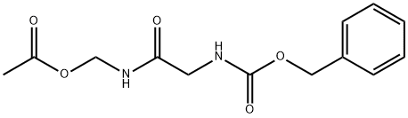 Carbamic acid, [2-[[(acetyloxy)methyl]amino]-2-oxoethyl]-, phenylmethyl ester (9CI) 结构式
