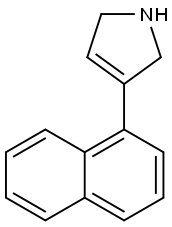 3-(萘-1-基)-2,5-二氢-1H-吡咯 结构式