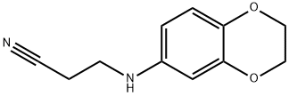 3-((2,3-二氢苯并[B][1,4]二噁英-6-基)氨基)丙腈 结构式