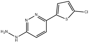 3-(5-氯噻吩-2-基)-6-肼基哒嗪 结构式