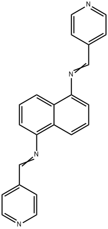 N1,N5-bis(pyridin-4-ylmethylene)naphthalene-1,5-diamine 结构式