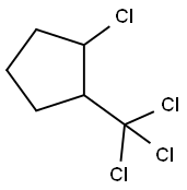 Cyclopentane, 1-chloro-2-(trichloromethyl)- 结构式