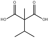 Propanedioic acid, 2-methyl-2-(1-methylethyl)- 结构式