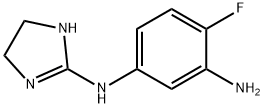 N1-(4,5-二氢-1H-咪唑-2-基)-4-氟苯-1,3-二胺 结构式
