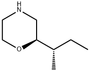 Morpholine, 2-[(1S)-1-methylpropyl]-, (2R)- 结构式