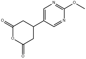 4-(2-Methoxypyrimidin-5-yl)dihydro-2H-pyran-2,6(3H)-dione 结构式