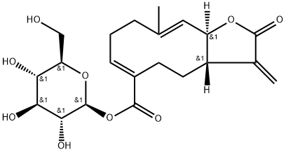 β-D-Glucopyranosyl taraxinic ester 结构式