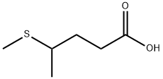 4-(甲基硫烷基)戊酸 结构式