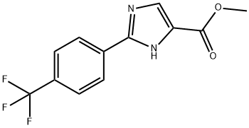 1H-Imidazole-5-carboxylic acid, 2-[4-(trifluoromethyl)phenyl]-, methyl ester 结构式