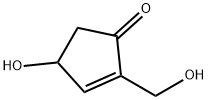 4-羟基-2-(羟基甲基)-2-环戊烯-1-酮 结构式