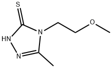 4-(2-甲氧基乙基)-5-甲基-2,4-二氢-3H-1,2,4-三唑-3-硫酮 结构式